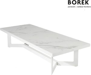 Großer Loungetisch 162cm von Borek - weiß - Arta Loungetisch / Tischplatte Aura