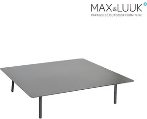 Loungetisch quadratisch aus Alu - schwarz - Loungetisch Kick