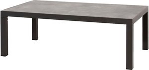 Loungetisch 120cm aus Alu und Keramik - grau - Loungetisch Rano