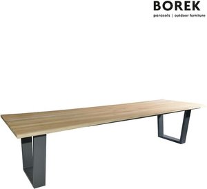 XXL Gartentisch aus Aluminium und Teakholz von Borek - Guarda Gartentisch