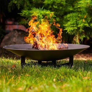Runde Feuerstelle für den Garten aus Stahl - Dukla Feuerschale / Rost