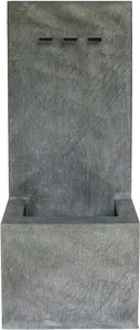 Hoher Wand Gartenbrunnen mit 3 Ausläufen - Metall - Truwina / Stahl galvanisiert