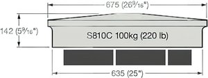 Abdeckplatte aus Stein für Torpfeiler / Sand / 67,5x67,5x14,2 cm (LxBxH)
