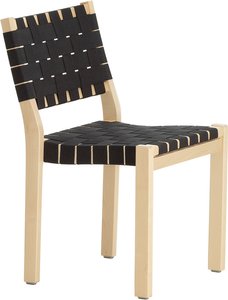 Stuhl Chair 611 black/natural