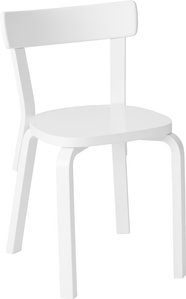 Stuhl Chair 69 white lacquered