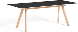 Tisch CPH30 ausziehbar soaped oak - black linoleum 200 cm L