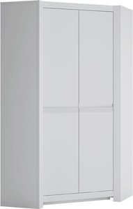Eckkleiderschrank 2 Türen weiß NAVA-129
