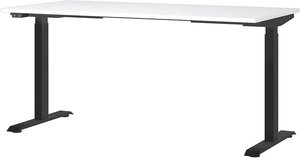 Schreibtisch 160cm, elektrisch höhenverstellbar, weiß, MEMPHIS-01