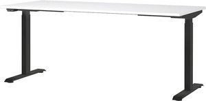 Schreibtisch 180cm, elektrisch höhenverstellbar, weiß, MEMPHIS-01