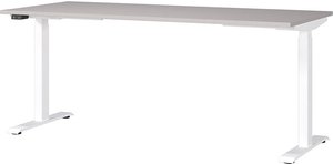 Schreibtisch 180cm, elektrisch höhenverstellbar, kaschmir, MEMPHIS-01
