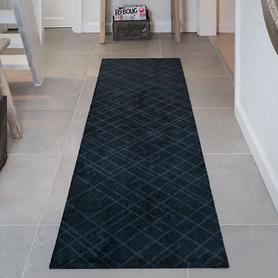 Teppichläufer 'Lines' schwarz, 67 x 250 cm