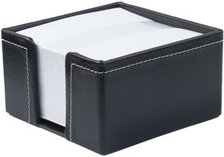 Zettelbox, schwarz aus Leder
