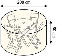 Schutzhaube für kleine Tisch- gruppe, rund