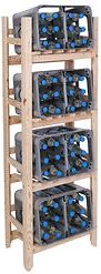 Getränkekistenregal aus Holz für 4-8 Kisten Getränkekisten- Ständer / Flaschenkistenregal