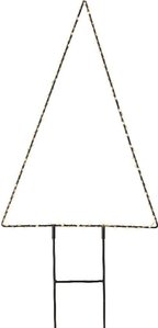 Lumineo Micro LED Gartenstecker Metall Baum schwarz 77cm