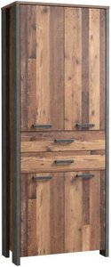Büroschrank inkl 4 Türen CLIF von Forte Old-Wood Vintage / Beton