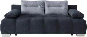 Funktionssofa Big Couch mit Schlaffunktion Blau 205 cm breit VERZINO