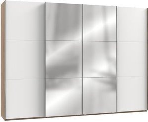 Schiebetürenschrank groß 3m mit Spiegel Weiß LEVEL36 A