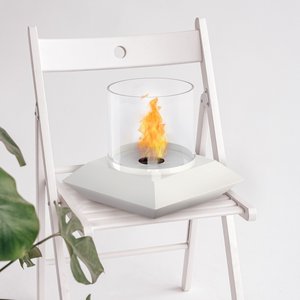 Noble Flame Siria [minimalistischer Ethanol-Tischkamin]: Weiß